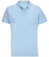 04502 Pulse SOL'S Unisex Pulse Twin Piqué Polo Shirt sky blue colour image